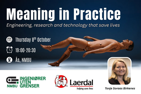På IUG NMBU sitt arrangement 8. oktober møter du Tonje Søraas Birkenes, Principal Scientist, Laerdal Medical, sivilingeniør i kjemiteknikk, PhD akuttmedisin