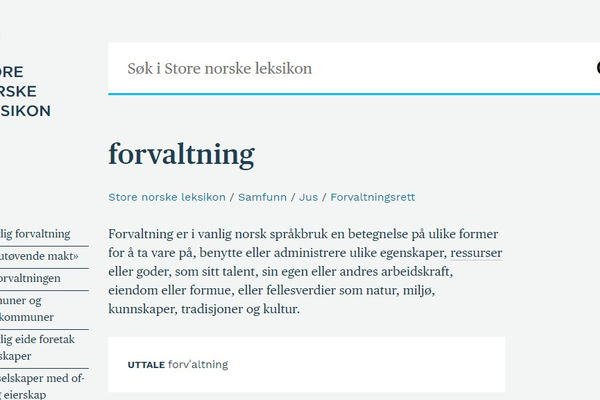 Forvaltning