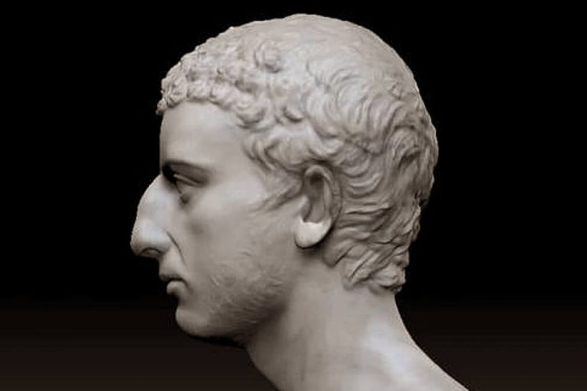 Romersk byste som muligens er Josephus, Ny Carlsberg Glyptotek, København.