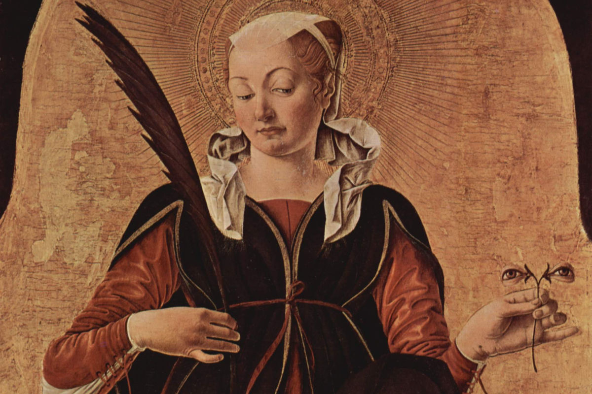 «Den hellige Lucia», oljemaleri av Francesco del Cossa fra 1473.