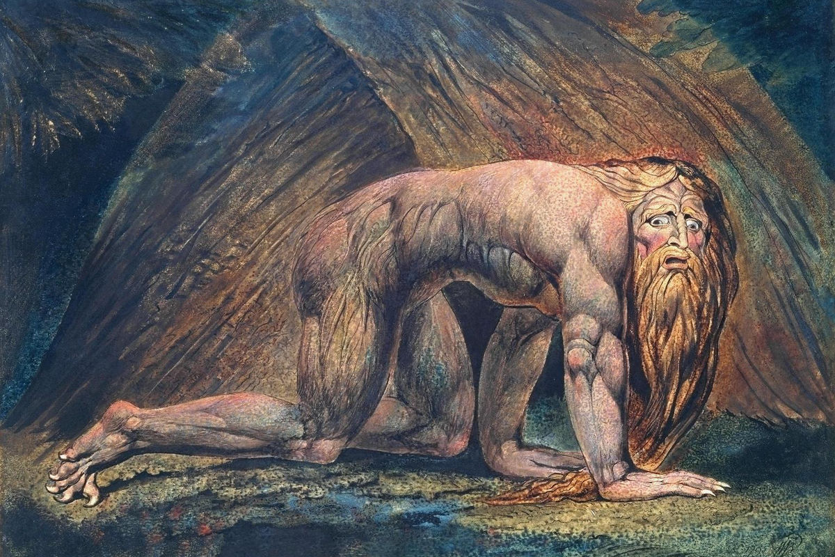 William Blakes tolkning av Nebukadnesar.