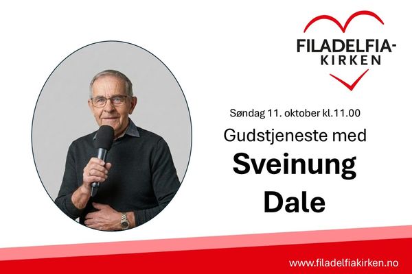 Gudstjeneste med tale av Sveinung Dale.