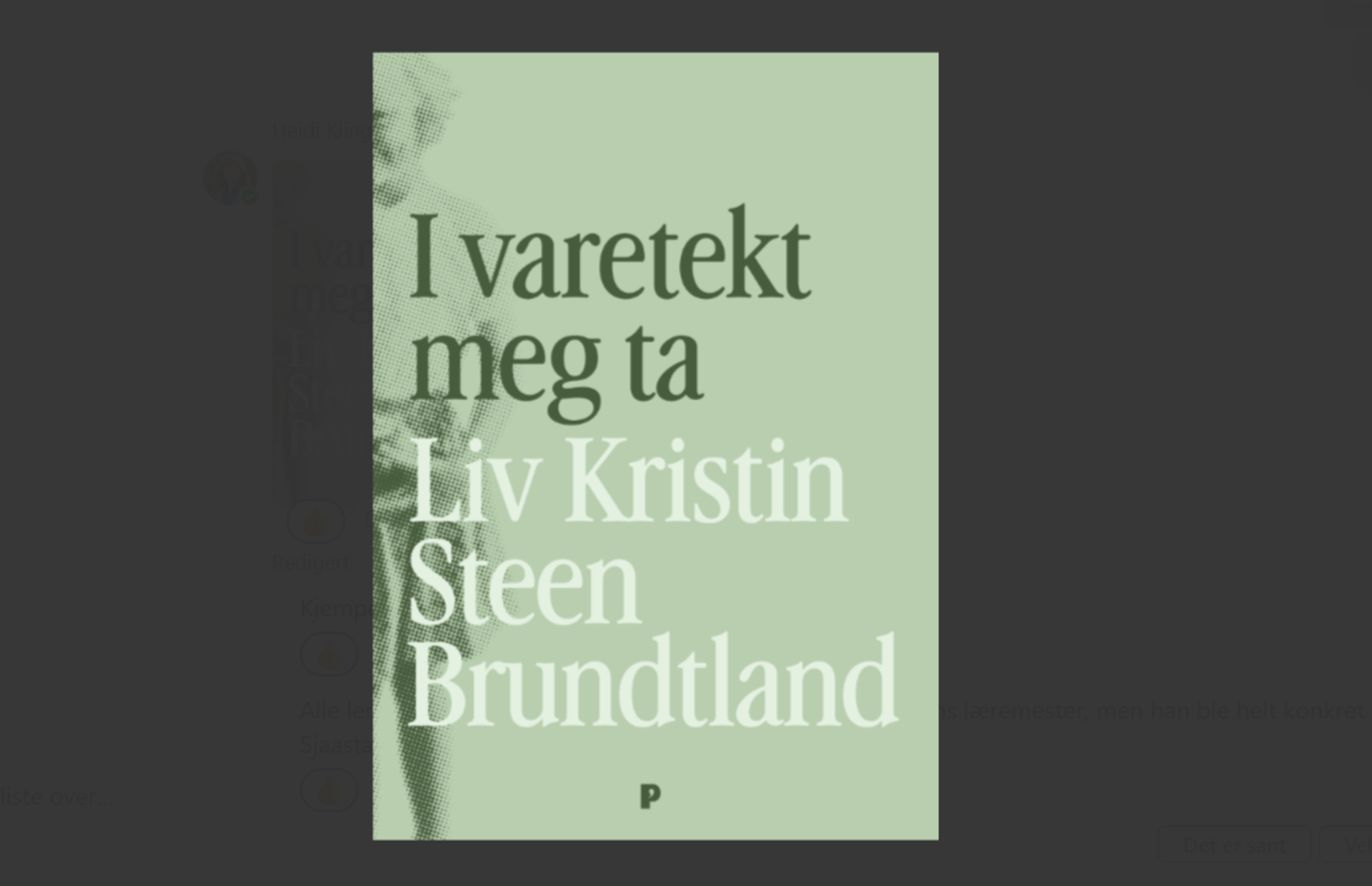 Tidligere misjonærbarn Liv Kristin Steen Brundtland har gitt ut bok.