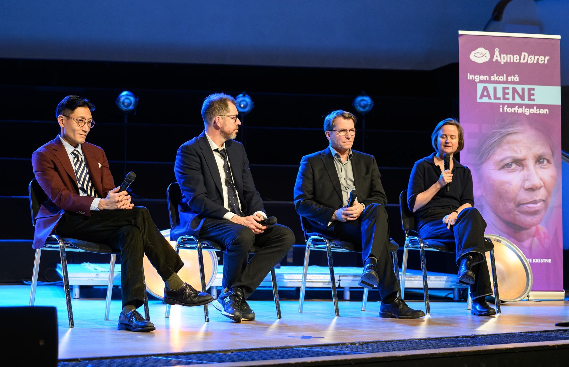 Redaktørene i Subjekt, Vårt Land, og Klassekampen deltok i en panelsamtale om hvordan norske medier løfter opp tematikken rundt forfølgelse av kristne.