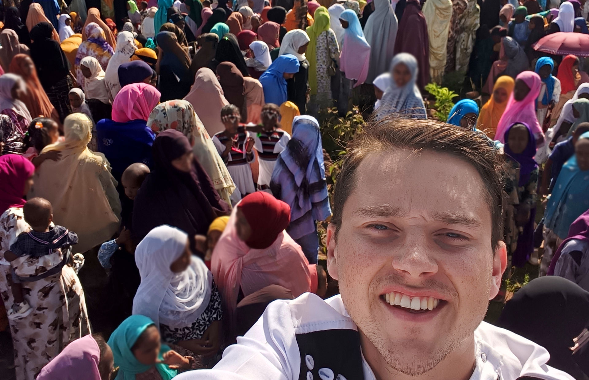 Håkon Rydland i folkemengden