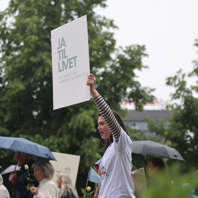 Lørdag marsjerte de for livet