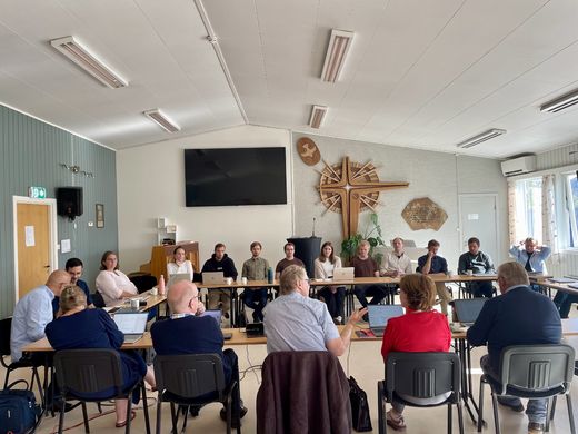 Landsstyret i Misjonssambandet ung, BUR og ung-leder i Midt-Norge møtte sentralstyret og ledere fra hovedkontoret til felles samtaler om prioriteringer i barne- og ungdomsarbeidet.