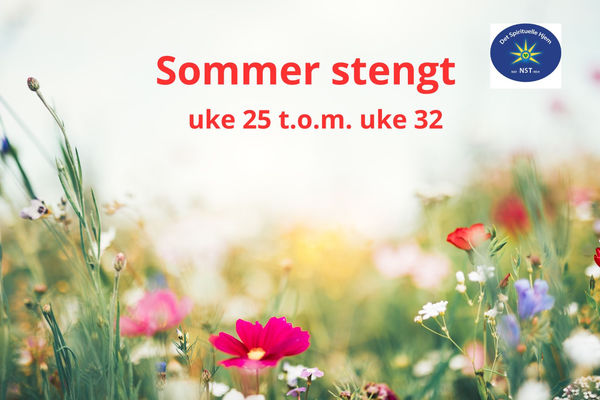 Sommerstengt uke 25  t.o.m. 32 på DSH i Oslo
