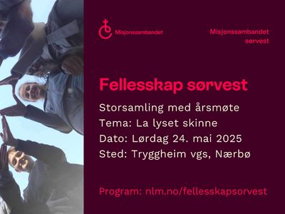 Fellesskap Sørvest - det nyeste navnet på Regionsmøtet