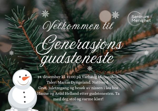 Generasjonsgudsteneste 14.12.25