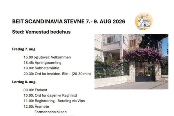 BEIT SCANDINAVIA STEVNE 7.- 9. AUG 2026