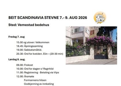 BEIT SCANDINAVIA STEVNE 7.- 9. AUG 2026