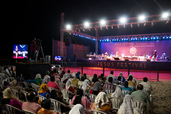 Фестиваль Иисуса в Кожикоде (Каликут), Индия. День 1