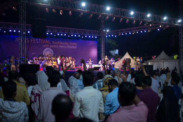 Jesus Festival in Kozhikode (Calicut), India. Day 2
