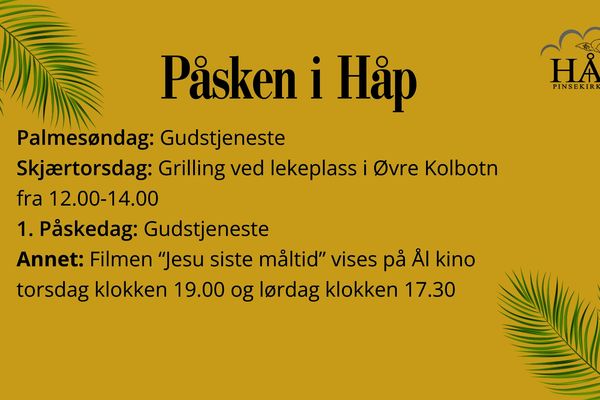 Påsken i Håp