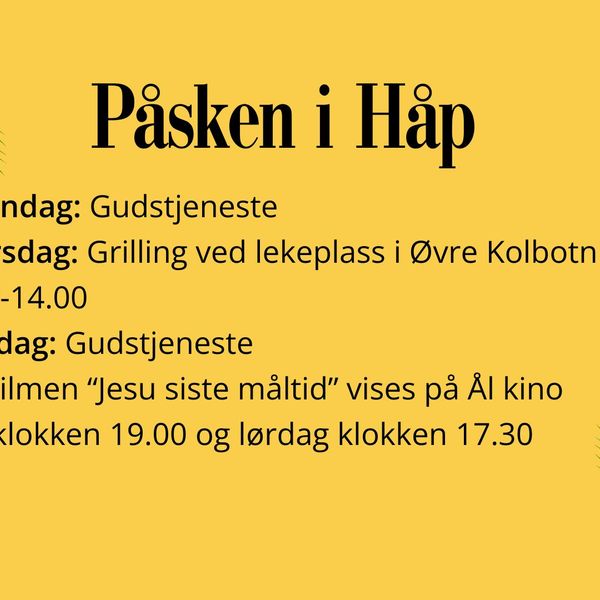 Påsken i Håp