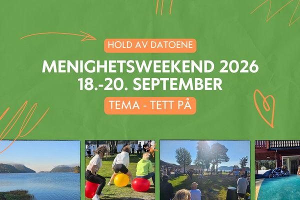 Menighetsweekend 2026 18.-20. september