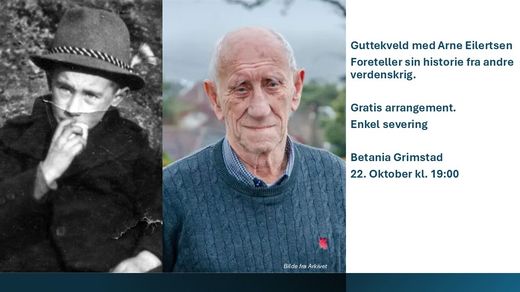 Guttekveld på Betania Grimstad 22. oktober kl. 19:00