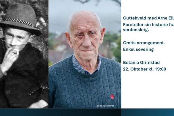 Guttekveld på Betania Grimstad 22. oktober kl. 19:00