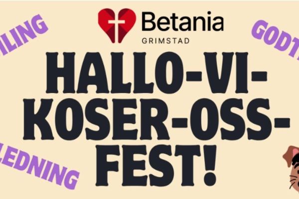 Hallo-Vi-Koser-Oss-Fest 31. oktober kl. 17:00