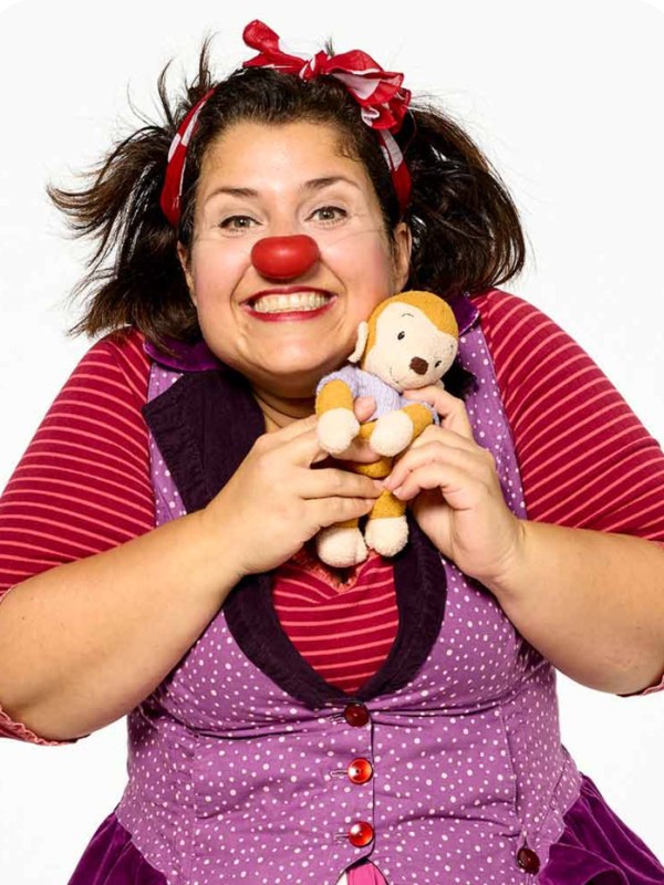 Lilla Bolilla med Gorilla. Som er lilla