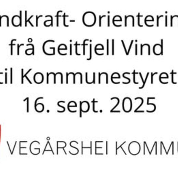 Vindkraft-orientering i kommunestyre