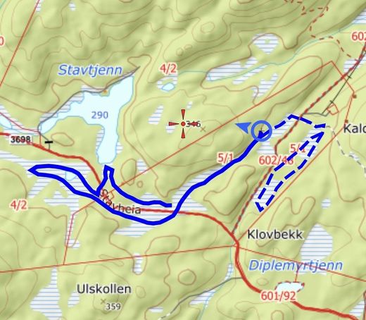 Skiløype i Vestbygda
