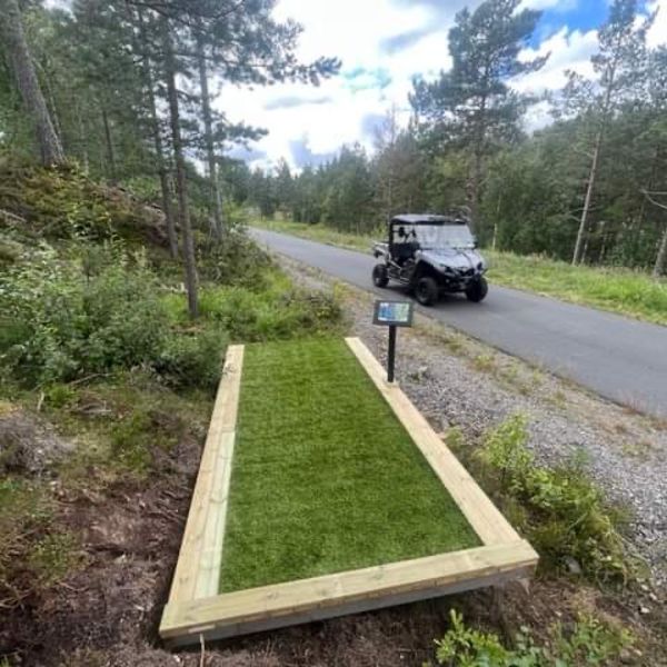 Discgolf banen klar