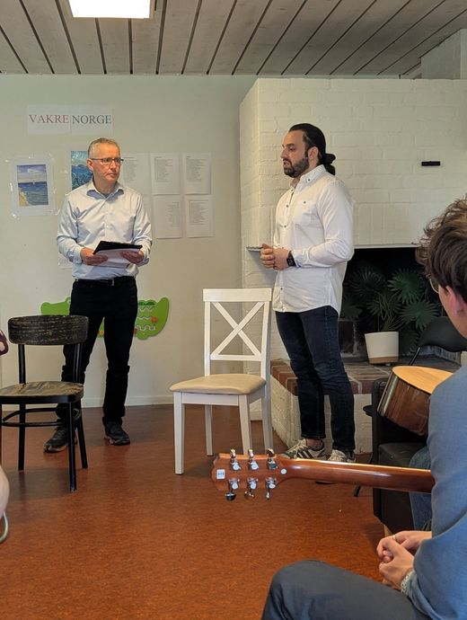 Partileder på Vegårsheibesøk