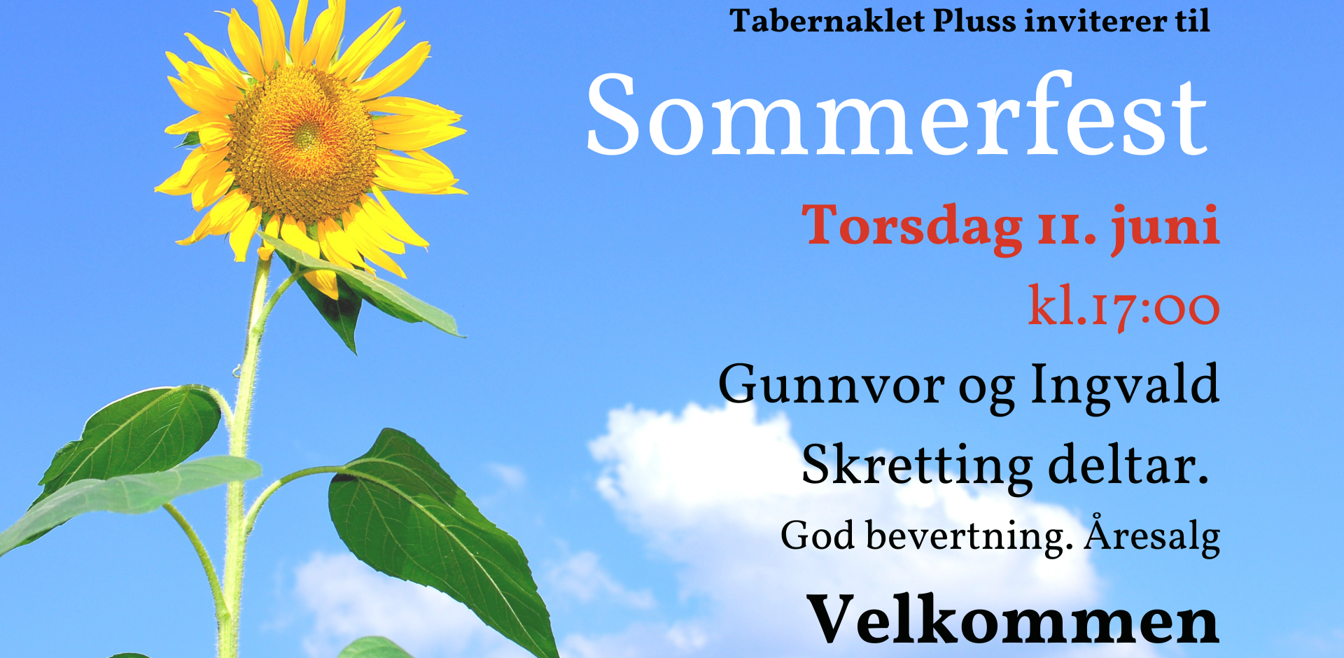 Velkommen til sommerfest