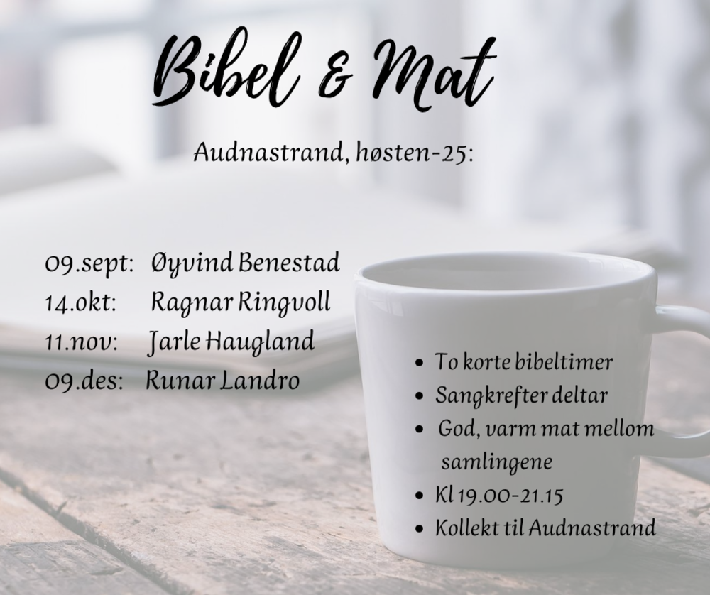 Bibel & Mat, høsten -25