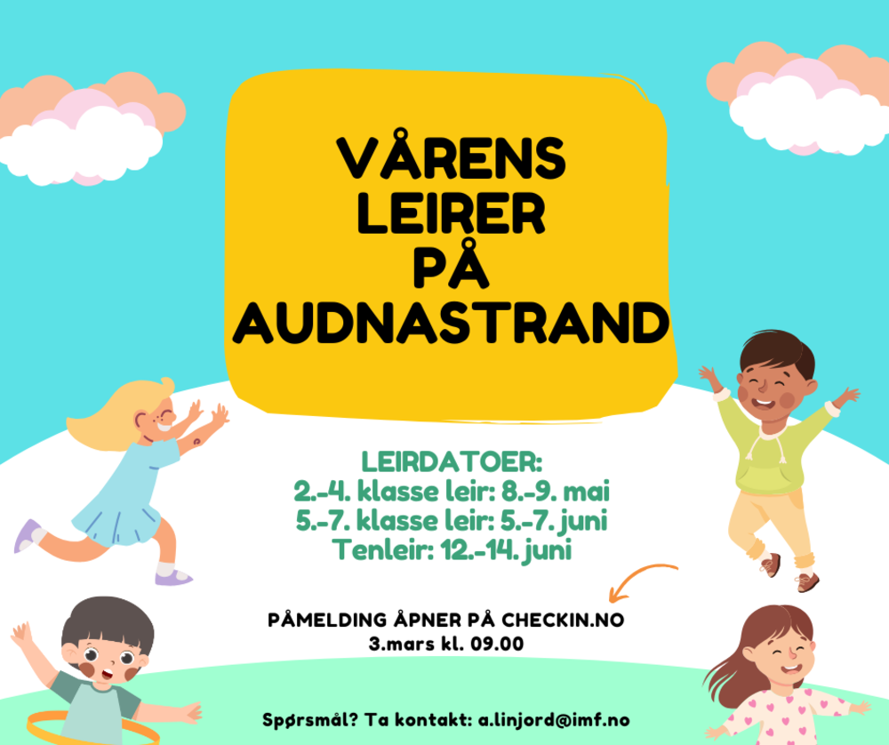 Vårens leirer på Audnastrand