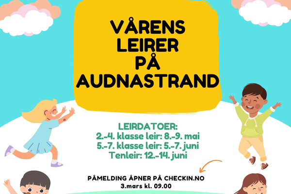 Vårens leirer på Audnastrand