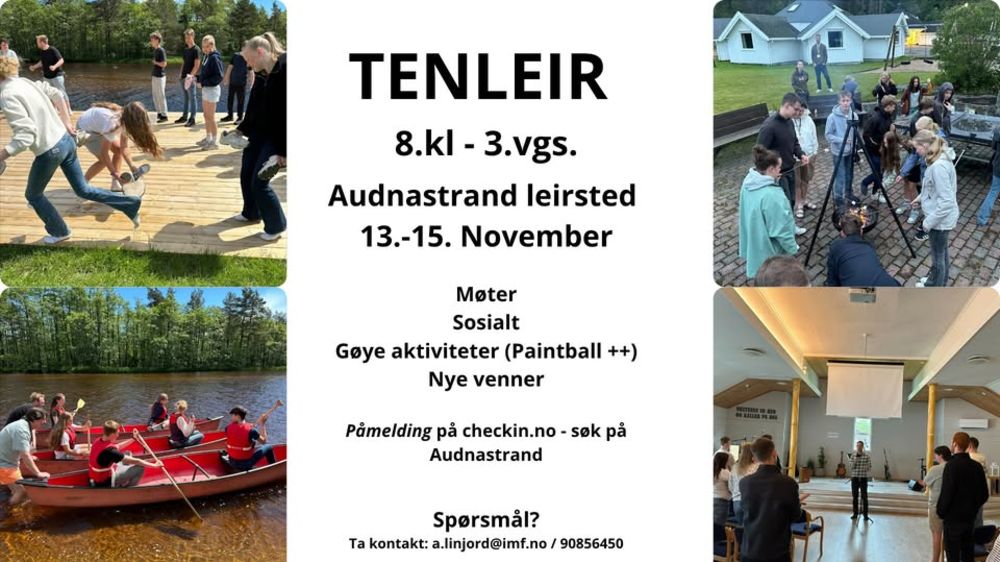 Tenleir på Audnastrand
