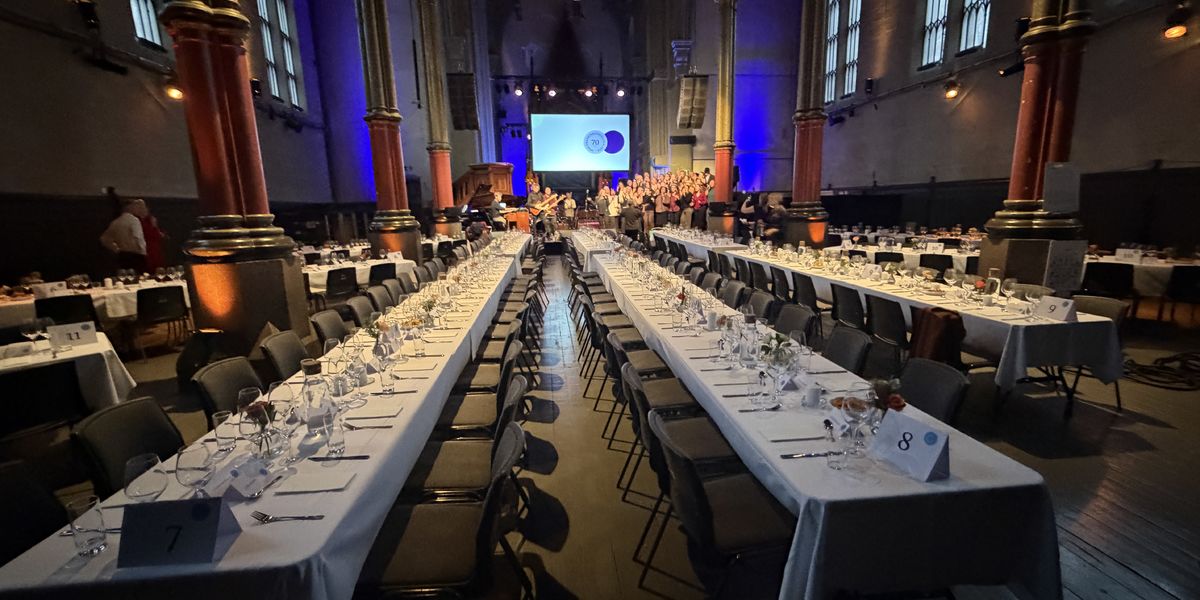 Etter noen hektiske timer var vi klare for storinnrykk i Kulturkirken jakob. Perfekt sted for anledningen!
