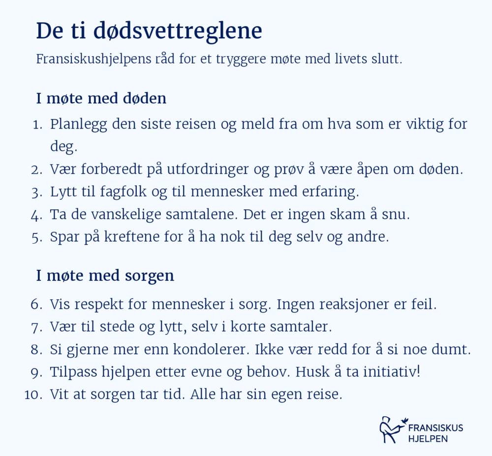 De ti dødsvettreglene