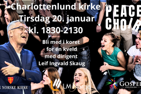 Bli med i PEACE CHOIR! En kveld med kor for alle.
