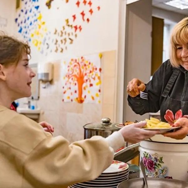 Utdeling av mat i Ukraina