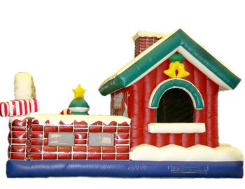 Аренда детского батута &quot;Дом Деда Мороза&quot; надувной батут для праздника в Москве