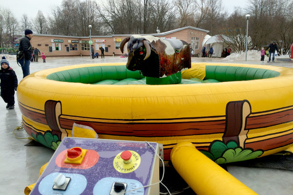 аттракцион бык в москве аренда на прокат,  Прокат родео механический бык для ивента, прокат механический бык