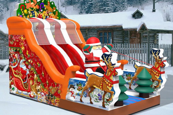 аренда новогодних интерактивов на Новый год, аренда батутов на Новый год