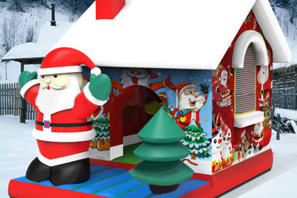 аренда новогодних аттракционов на Новый год, аренда батутов на Новый год