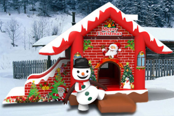 аренда новогодних аттракционов на Новый год, аренда батутов на Новый год