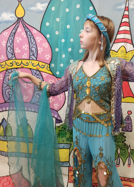 Аренда детского костюма Шахерезада в Москве для восточных танцев