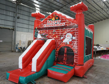 Аренда детского батута &quot;Веселое Рождество&quot; надувной батут для праздника в Москве