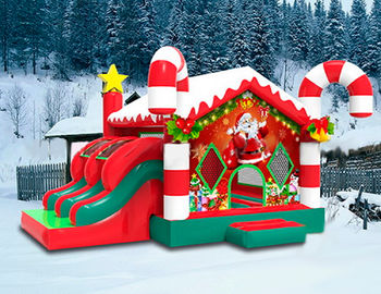 Аренда детского батута &quot;Карамельное Рождество&quot; надувной батут для праздника в Москве