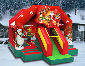 Аренда детского батута &quot;Новогоднее путешествие&quot; надувной батут для праздника в Москве