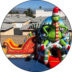 Аренда новогоднего надувного батута.