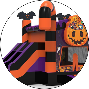 Аренда детского батута &quot;Тыква&quot; надувной батут для праздника в Москве