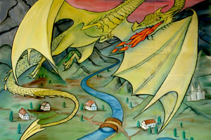 Драконы  /декорации/